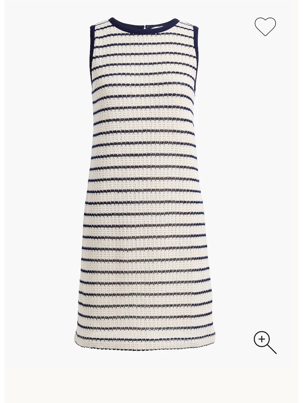 J. Crew striped crochet mini dress women’s size large